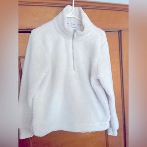 Teddy bear sweater with front zipper
